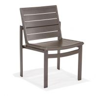 Meza Slat Commercial Dining Chair without arms by Texacraft