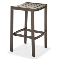 Meza Slat Commercial Backless Bar Stool by Texacraft