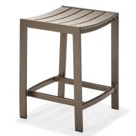 Meza Slat Commercial Backless Balcony Height Stool by Texacraft