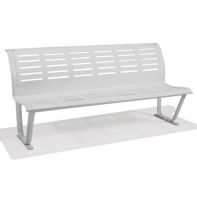 Commercial 6' Bench with Back No Arms by Texacraft