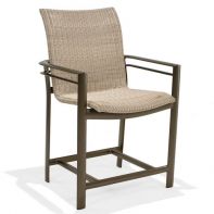 Southern Cay Woven Commercial Stationary Balcony Height Stool by Texacraft