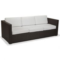 Nexus Rosewood Weave Commercial 3 Seat Sofa with Cushion by Texacraft