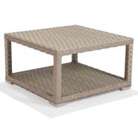30" Nexus Driftwood Weave Commercial Square Coffee Table by Texacraft