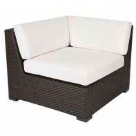 Nexus Rosewood Weave Commercial Corner Seat with Cushion by Texacraft
