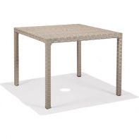 Nexus Commercial Driftwood Weave 36" Square Dining Table with Hole by Texacraft
