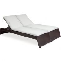 Nexus Rosewood Weave Commercial Double Chaise without Arms & with Cushion by Texacraft