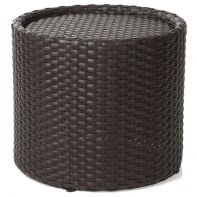 Nexus Rosewood Weave Commercial Side Table / Stool by Texacraft
