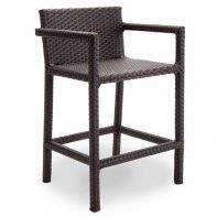 Nexus Rosewood Weave Commercial Bar Stool with Arms by Texacraft
