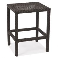 Nexus Rosewood Weave Commercial Backless Bar Stool by Texacraft