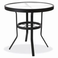 30" Round Commercial Dining Table - Acrylic Top by Texacraft