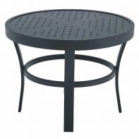 24" Round Matrix Fully Welded Commercial Side Table - Stamped Top by Texacraft