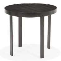 24" Meza Commercial Slat Round Side Table by Texacraft