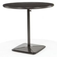 43" Round Commercial Bar Cafe Table w/ Umbrella Hole and Cast Plug by Texacraft
