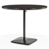 49" Round Commercial Bar Cafe Table w/ Umbrella Hole and Cast Plug by Texacraft