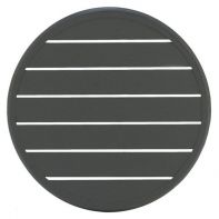 23.5" Round Commercial Slat Extruded Aluminum Table Top and Bases by Texacraft