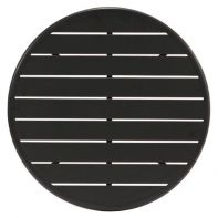 30" Round Commercial Slat Extruded Aluminum Table Top and Bases by Texacraft