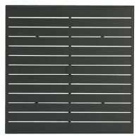 42" Square Commercial Slat Extruded Aluminum Table Top w Hole and Bases by Texacraft