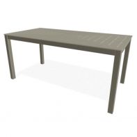 42" x 84" Rectangle Slat MGP Top Commercial Balcony Height Table w/ hole - DASH by Telescope Casual