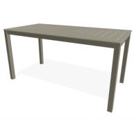 42" x 84" Rectangle Slat MGP Top Commercial Bar Height Table w/ hole - DASH by Telescope Casual