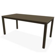 42" x 84" Rectangle Slat MGP Top Commercial Balcony Height Table w/ hole by Telescope Casual