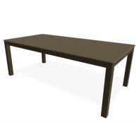 42" x 84" Rectangle Slat MGP Top Commercial Dining Height Table w/ hole by Telescope Casual