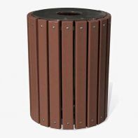 Commercial 32 Gallon Round Receptacle
