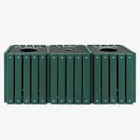 Commercial Triple Recycling 20 Gallon Each Receptacle