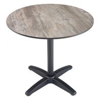Elements 30"Round Commercial Outdoor Dining Table Top and Bases