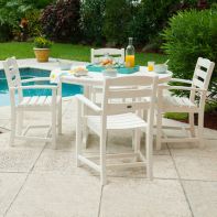 POLYWOOD La Casa Café 5-Piece Arm Chair Dining Set