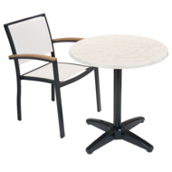 Commercial Furniture, Restaurant Furniture, Restaurant Tables and Chairs,  Barstools, Teak, Woven Resin, Aluminum