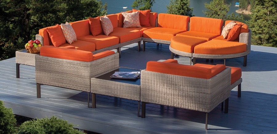 Coeur d'Alene Woven Wicker Modular Collection